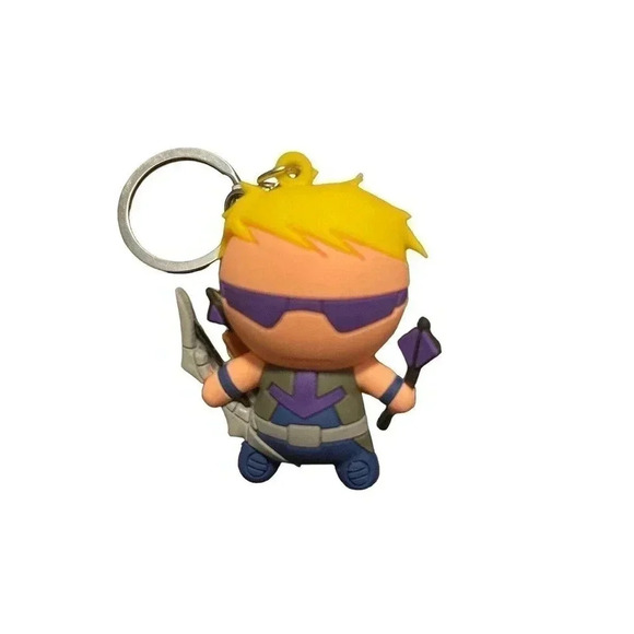 COLLECTORS MARVEL COMIC AVENGER HAWKEYE KEYCHAIN CLIP ON - Picture 1 of 2